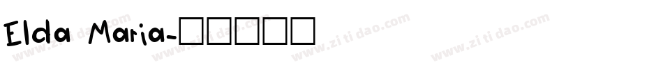 Elda Maria字体转换